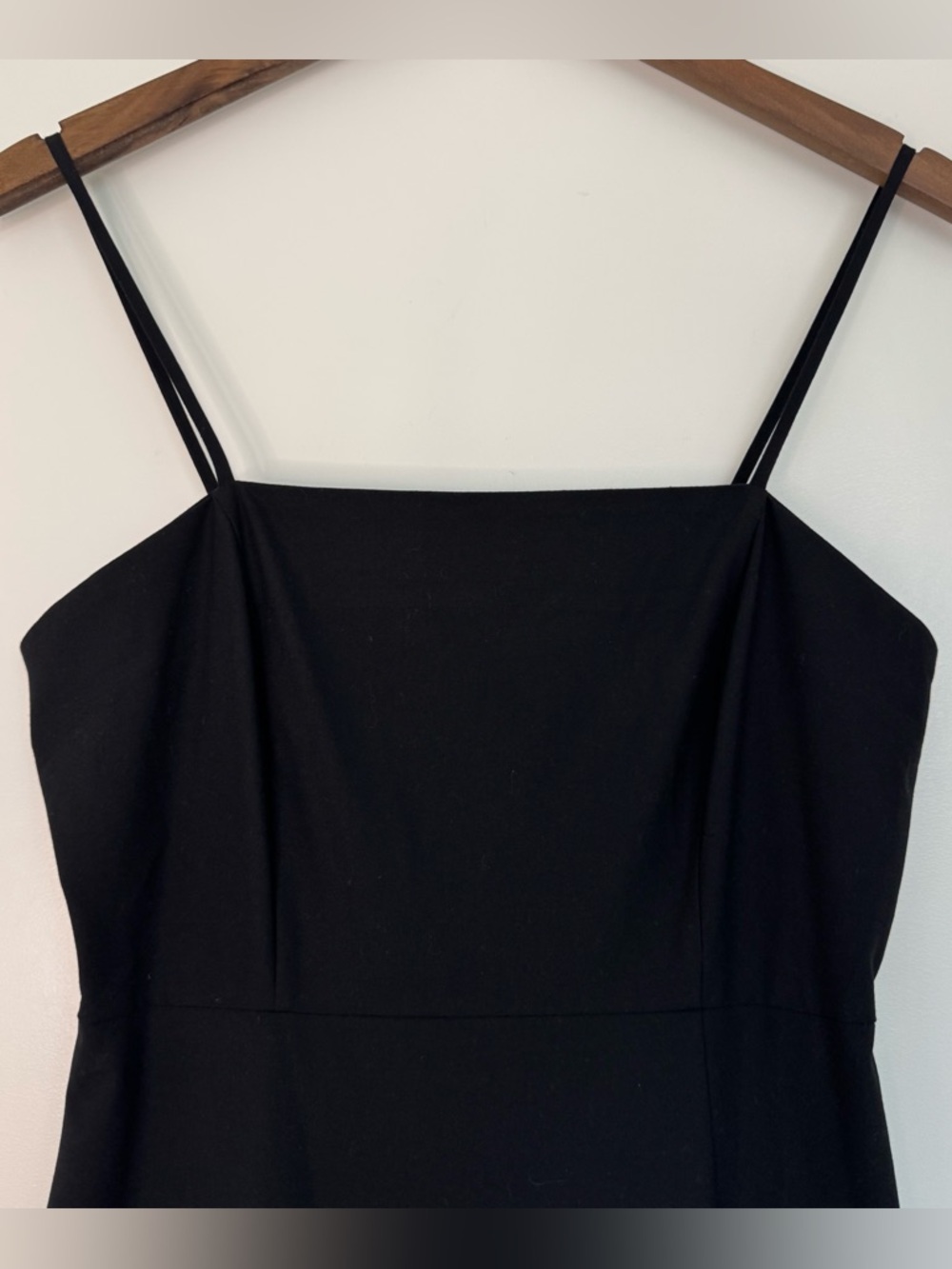 Small Black Midi Tube Dress with Slit Classic Minimalist Old Money Chic Zara - Picture 4 of 15